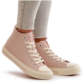 Women's Insulated Sneakers Made of Eco Leather Pink Big Star OO274933 6