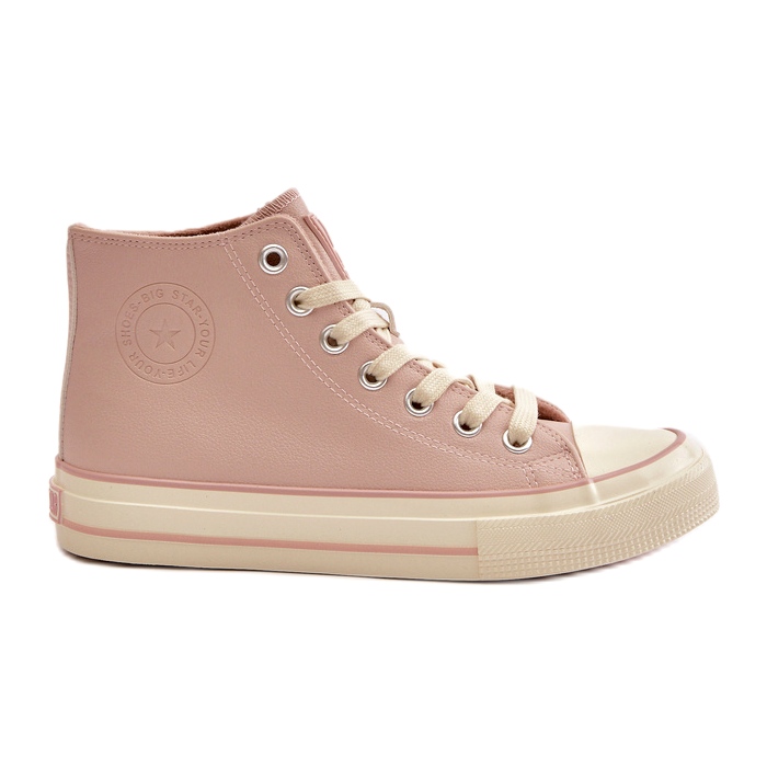 Women's Insulated Sneakers Made of Eco Leather Pink Big Star OO274933 3