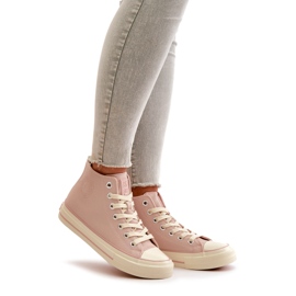 Women's Insulated Sneakers Made of Eco Leather Pink Big Star OO274933 1