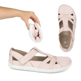 Women's Barefoot Shoes Ultralekkie half -lane Olivier 1285 Powder Velcro pink 1 Women's Barefoot Shoes Ultralekkie half -lane Olivier 1285 Powder Velcro pink 1