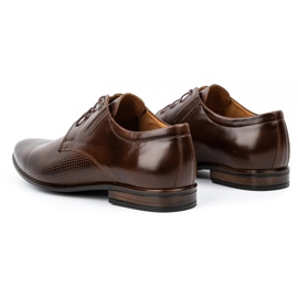 Olivier Men's shoes, formal leather 482 dark brown 4