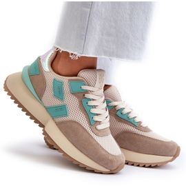 Women's sports sneakers big star nn274973 beige 5