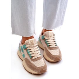 Women's sports sneakers big star nn274973 beige 4