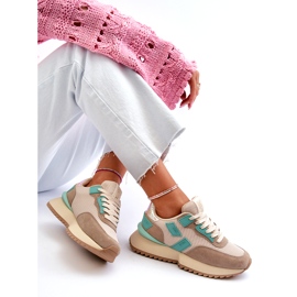 Women's sports sneakers big star nn274973 beige 1