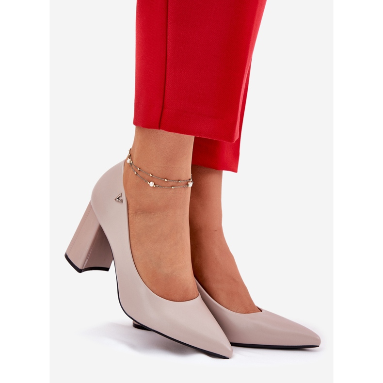 Elegant pumps on the Vinceza 62220 pillar gray grey 1