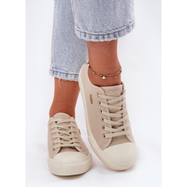 Women's material sneakers big star rr274767 beige 1 Women's material sneakers big star rr274767 beige 1