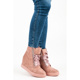 Seastar Pink sneakers with a zipper 1