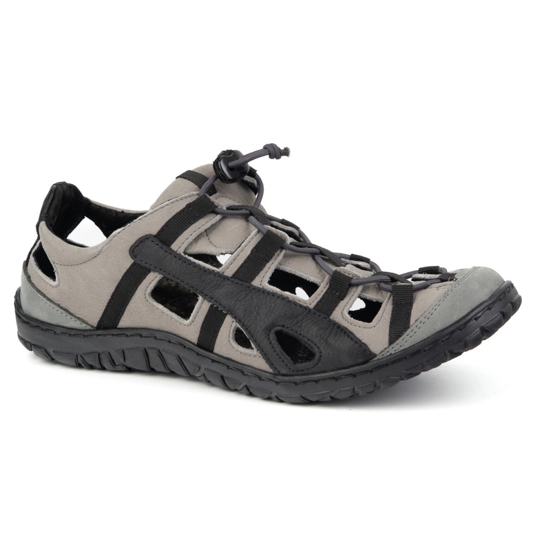 Olivier Men's leather shoes, airy bicycle 262kz gray grey 1