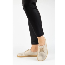 Olivier Women's barefoot minimalist sneakers 1288pol beige 1