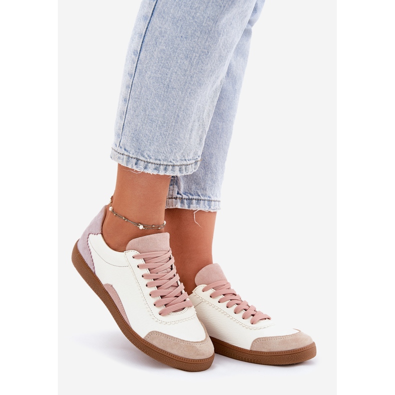 Women's leather sneakers zazoo n1220 white 1