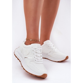 Women's sneakers on the platform Big Star RR274487 Hi-Polish System White 2