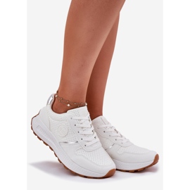 Women's sneakers on the platform Big Star RR274487 Hi-Polish System White 1