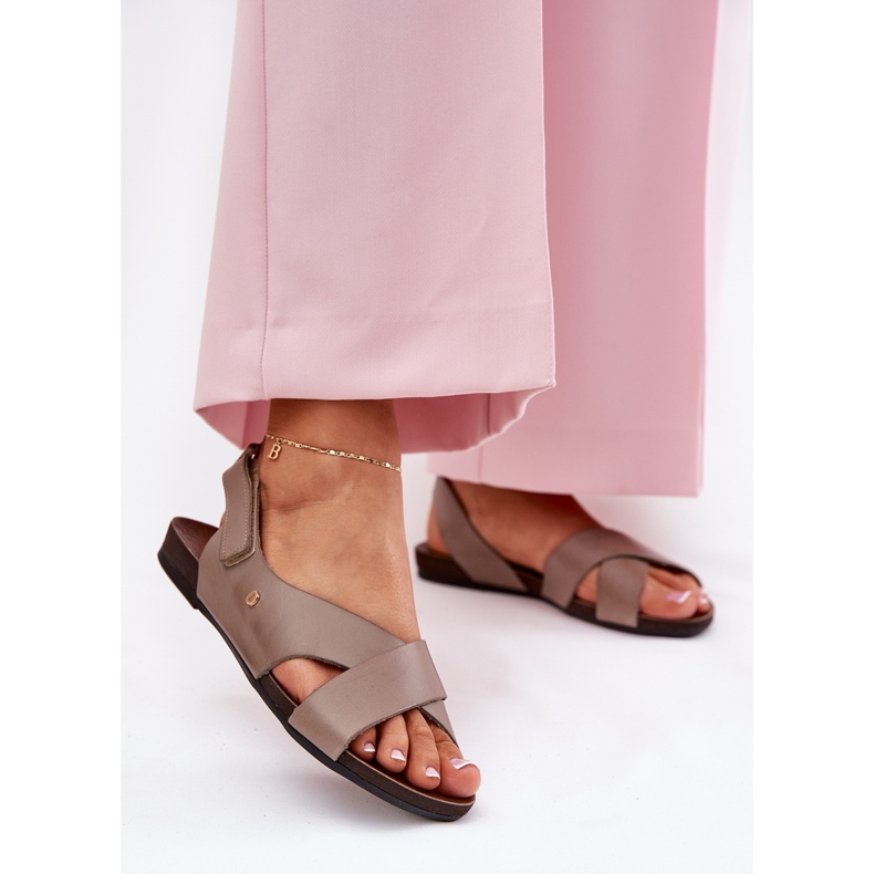 WEVIE SANDALS Zazoo 40141 dark beige 2