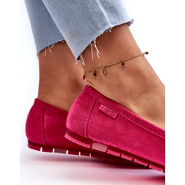 Women's Eco Suede Moccasins Big Star NN274934 Memory Foam System Fuchsia pink 1