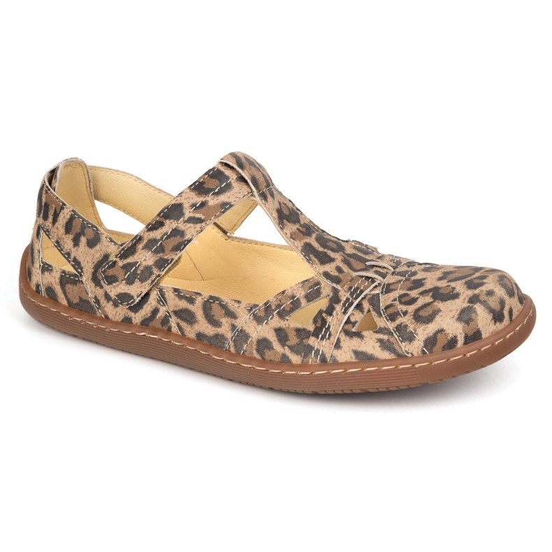 Barefoot shoes ultra -light olivier 1285 leopard leopard print beige 1 Barefoot shoes ultra -light olivier 1285 leopard leopard print beige 1