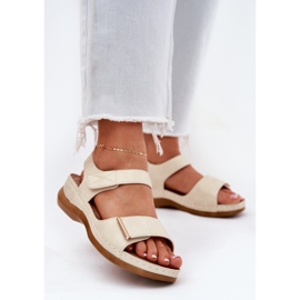 Evento Comfortable Women's Velcro sandals golden 2