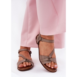 Zazoo 40182 Women's Dark Boon Sandals beige 2 Zazoo 40182 Women's Dark Boon Sandals beige 2