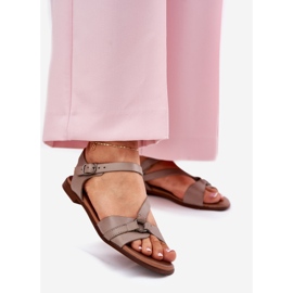 Zazoo 40182 Women's Dark Boon Sandals beige 1 Zazoo 40182 Women's Dark Boon Sandals beige 1