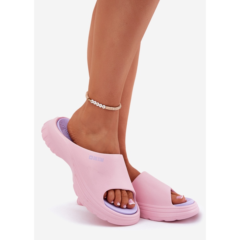 Big Star RR274A587 Women's Foam Summer Slippers pink 1 Big Star RR274A587 Women's Foam Summer Slippers pink 1