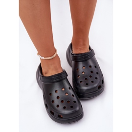Women's foam flip flops on the massive sole Big Star RR274A118 black 6