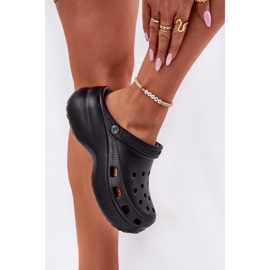 Women's foam flip flops on the massive sole Big Star RR274A118 black 5
