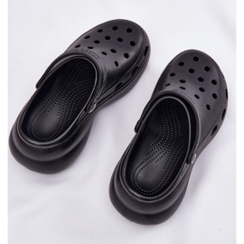 Women's foam flip flops on the massive sole Big Star RR274A118 black 8