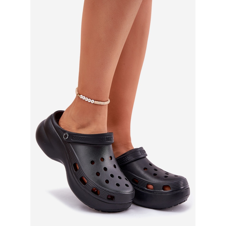 Women's foam flip flops on the massive sole Big Star RR274A118 black 1 Women's foam flip flops on the massive sole Big Star RR274A118 black 1