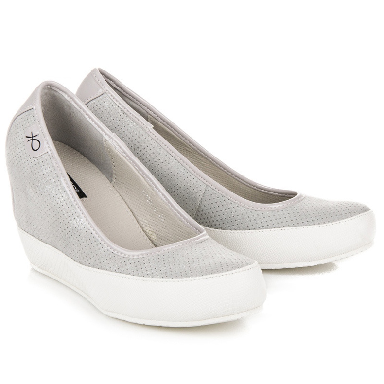 Vices Gray wedge pumps grey 1