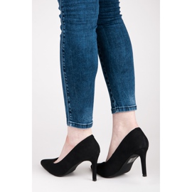 Suede heels vices black 2