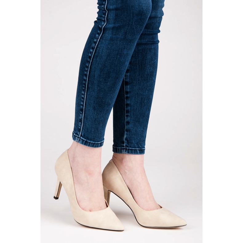 Suede heels vices brown 2