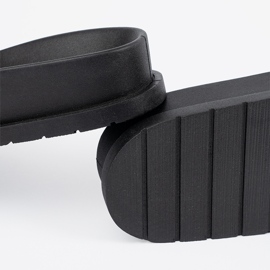 Seastar Black and brown flip-flops with decoration 1