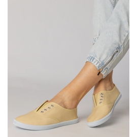 Gray fabric slip-on sneakers grey 2