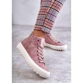 Women's Big Star Sneakers High Insulated Pink EE274113 3