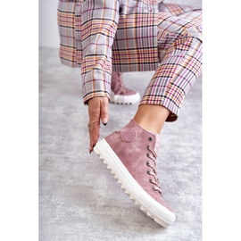 Women's Big Star Sneakers High Insulated Pink EE274113 1