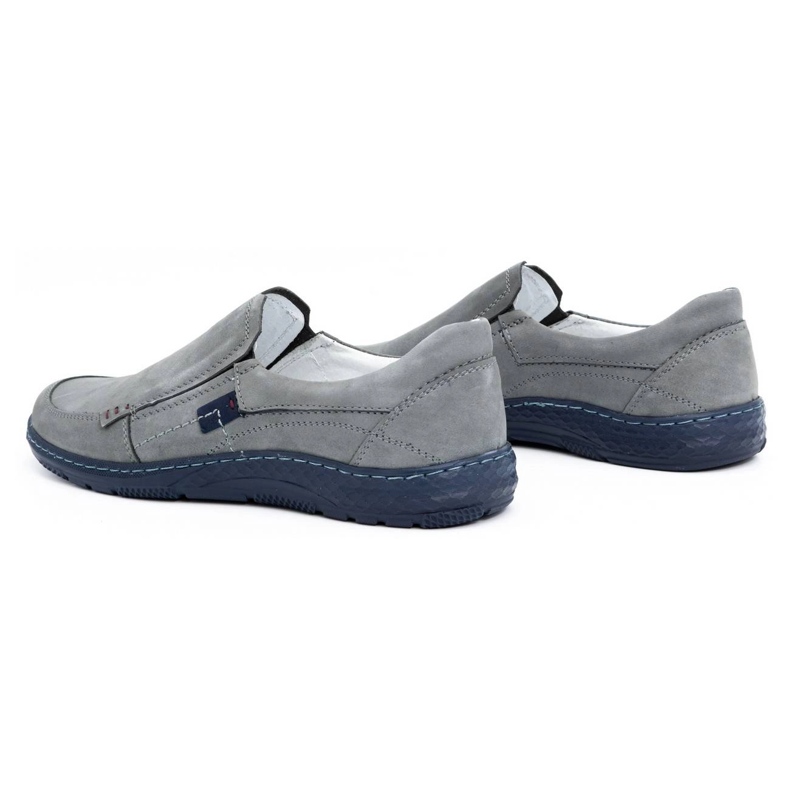 Olivier Gray Men's leather loafers 943MA grey 4 Olivier Gray Men's leather loafers 943MA grey 4