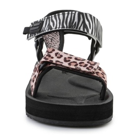 Sandals D.Franklin Forest High Strips Animal Print DFSH404002-ABLA black 1