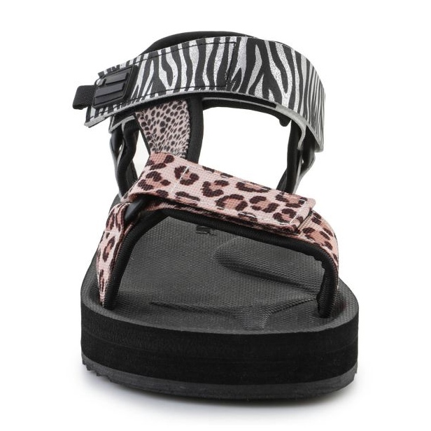 Sandals D.Franklin Forest High Strips Animal Print DFSH404002-ABLA black 1