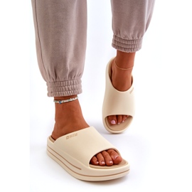 Women's Flip-flops on the Big Star Platform NN274A034 Beige 1 Women's Flip-flops on the Big Star Platform NN274A034 Beige 1