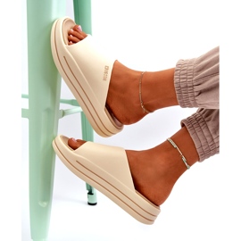 Women's Flip-flops on the Big Star Platform NN274A034 Beige 4 Women's Flip-flops on the Big Star Platform NN274A034 Beige 4