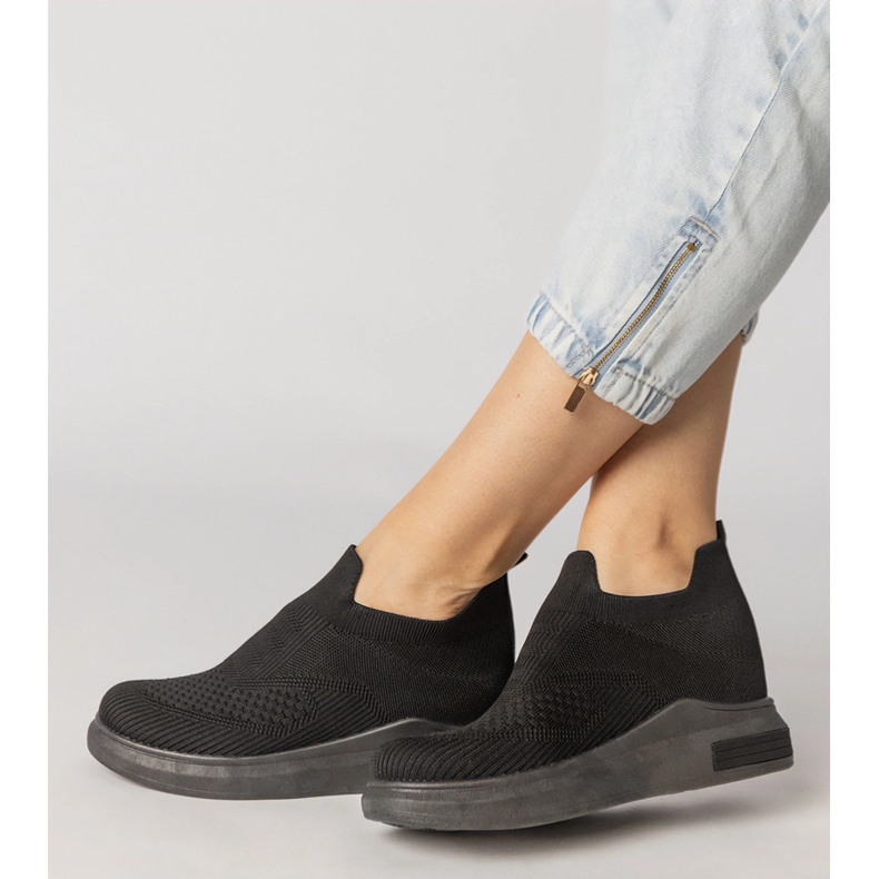 Black sock sneakers inserted 2