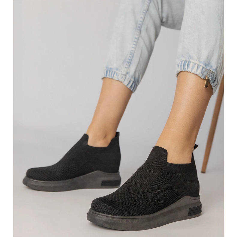 Black sock sneakers inserted 1