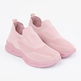 Pink socks sports shoes 2