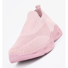 Pink socks sports shoes 5