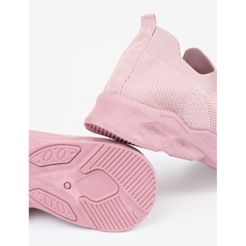 Pink socks sports shoes 1