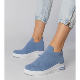 Blue sock sneakers 2