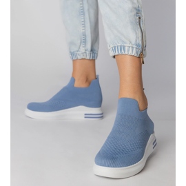 Blue sock sneakers 3