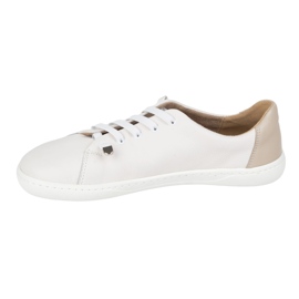 WASAK Women's barefoot shoes minimalist leather 0771w white 6