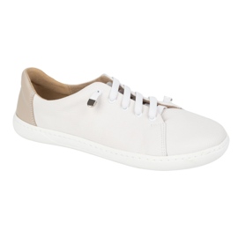WASAK Women's barefoot shoes minimalist leather 0771w white 7