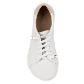 WASAK Women's barefoot shoes minimalist leather 0771w white 10
