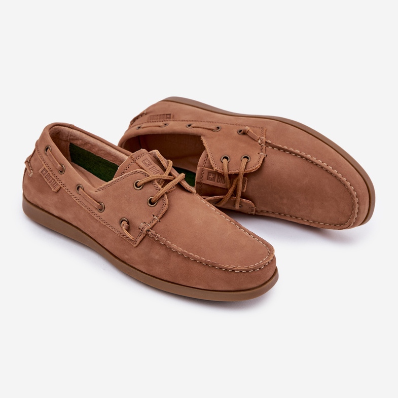 Big Star RR174162 Camel men's leather loafers brown 1 Big Star RR174162 Camel men's leather loafers brown 1